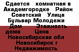 Сдается 2-комнатная в Академгородке › Район ­ Советский › Улица ­ Бульвар Молодежи › Дом ­ 2 › Этажность дома ­ 4 › Цена ­ 23 000 - Новосибирская обл., Новосибирск г. Недвижимость » Квартиры аренда   . Новосибирская обл.,Новосибирск г.